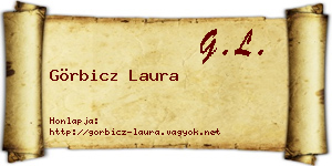 Görbicz Laura névjegykártya